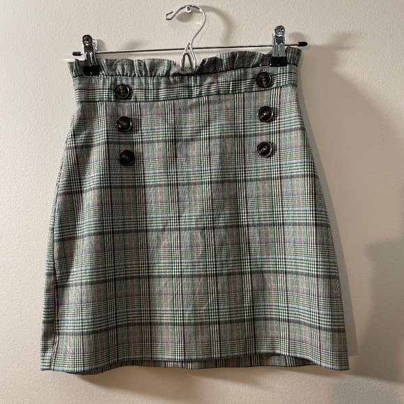 XS skirt in plaid green - Picture 1 of 3